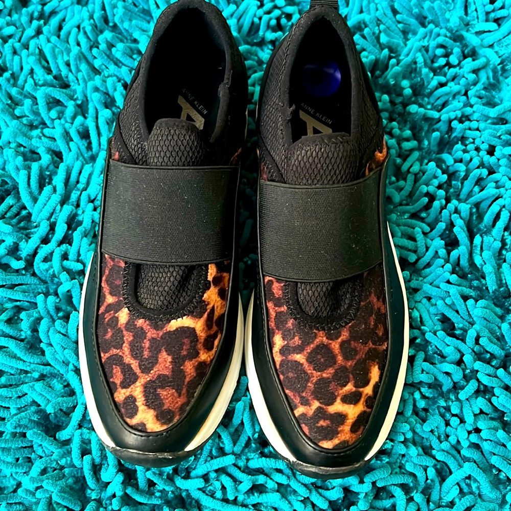 Anne Klein Leopard Slip On Sneaker